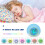 (As show, One size) Digital Alarm Clock, With Alarm Clock, Sleep Timer, 7 Color Changes, 8 Ring Tones, On Button Control With Temperature 3
