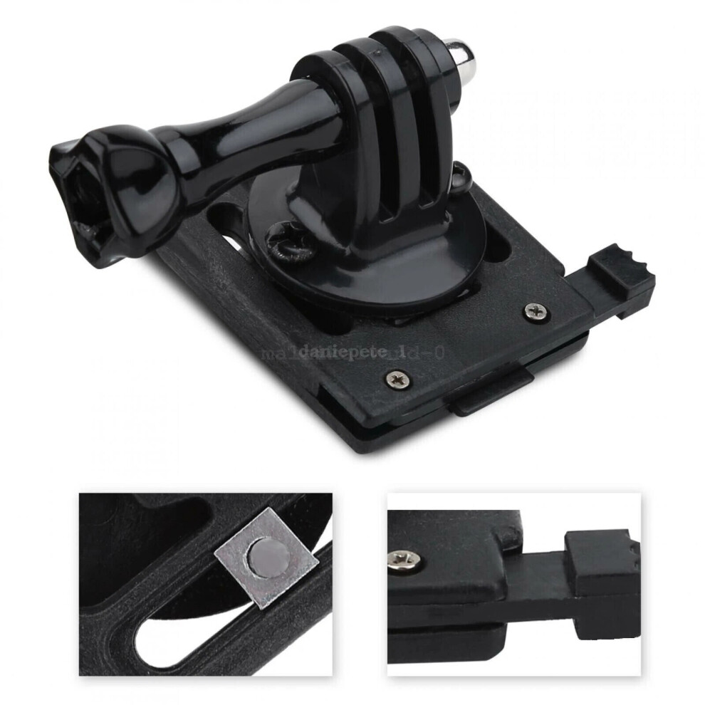 (Black) Military Helmet Mounting Base Adaptor Bracket For Gopro Camera Black 6974917649482