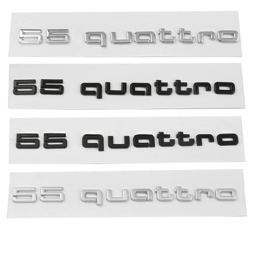 For Audi e-tron 55 Quattro Rear Badge Trunk Boot Emblem Sticker Gloss Black 2