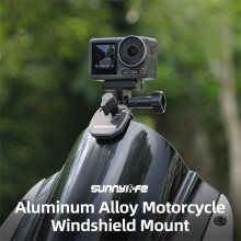 Motorcycle Windscreen Clamp For Gopro 13 12 11 10 9 8 Action Camera Aluminum Alloy Mount