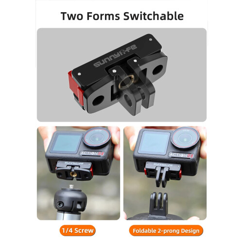 For DJI DJI Osmo Action 5 Pro/ 4/3/2 Camera Magnetic Quick Release Adapter