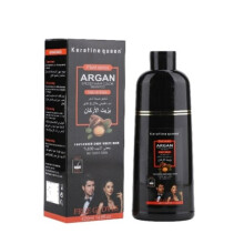 Keratine Queen Argan Speedy Hair Color Shampoo Natural Black 420ml | 100% Cover Grey White Hair | Fast-Acting Color Shampoo for Glossy, Vibrant Hair