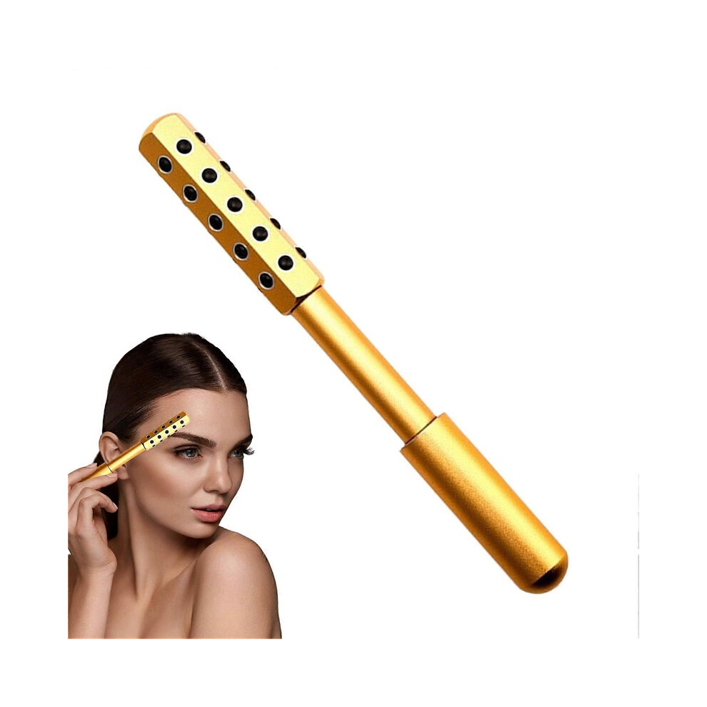 (Glod) Beauty Sculptor Roller for Women, Germanium Stone Facial Massage Tool for Lifting, Sculpting, De-Puffing