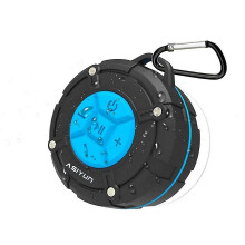 (As show, One size) Bluetooth shower speaker, waterproof speaker with LED light, portable outdoor wireless speaker