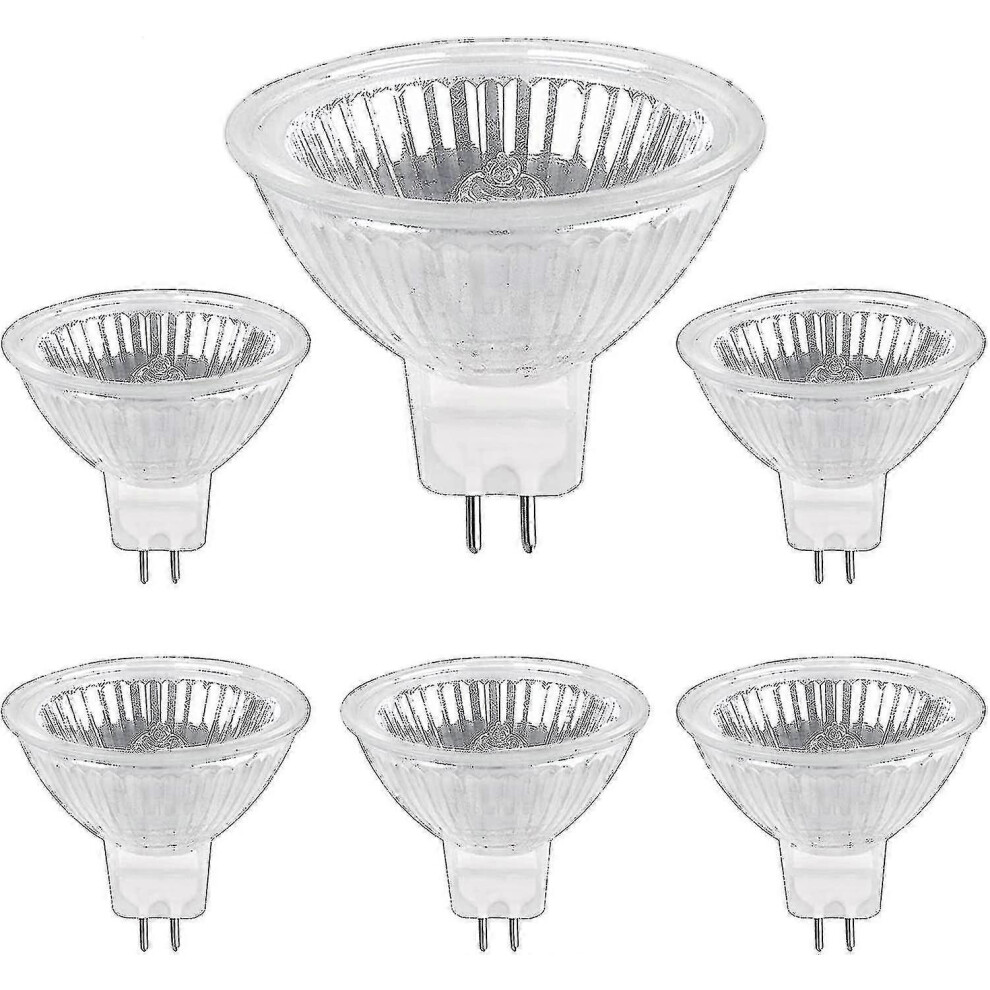 (As Show, One Size) Halogen Bulb Gu5.3 50W 12V, 800Lm Warm White 2700K Dimmable, Halogen Spotlight Bulb Mr16, Pack Of 6_Gift Of G 6909775939550