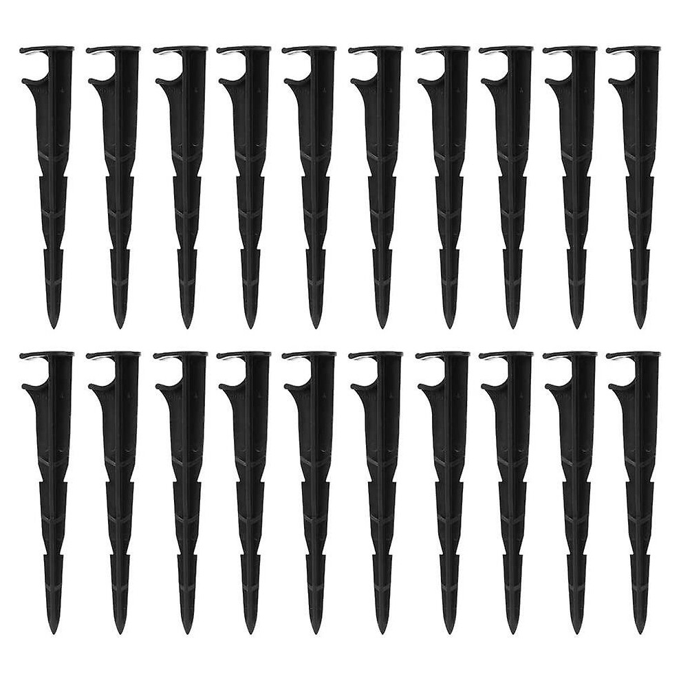 (As Show, One Size) 100Pcs Garden Fixing Stakes, Plastic Drip Pipe Support Tube Support Stakes For Irrigation Greenhouse 6909775815410