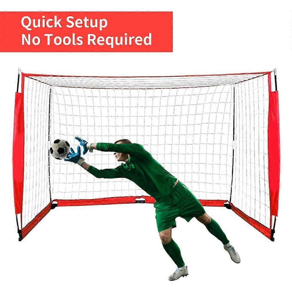 (As Show, One Size) Portable Soccer Goal Soccer Nets For Backyard Football Training Equipment Soccer Goal Toddler Soccer Net Soccer Training Equipment 6909775978627