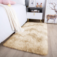 (Tye Dye Cream, 80cm x 150cm (2ft 8" x 5ft)) Non Slip Shaggy Fluffy Rugs Soft Area Living Room Rug Large Bedroom Carpets