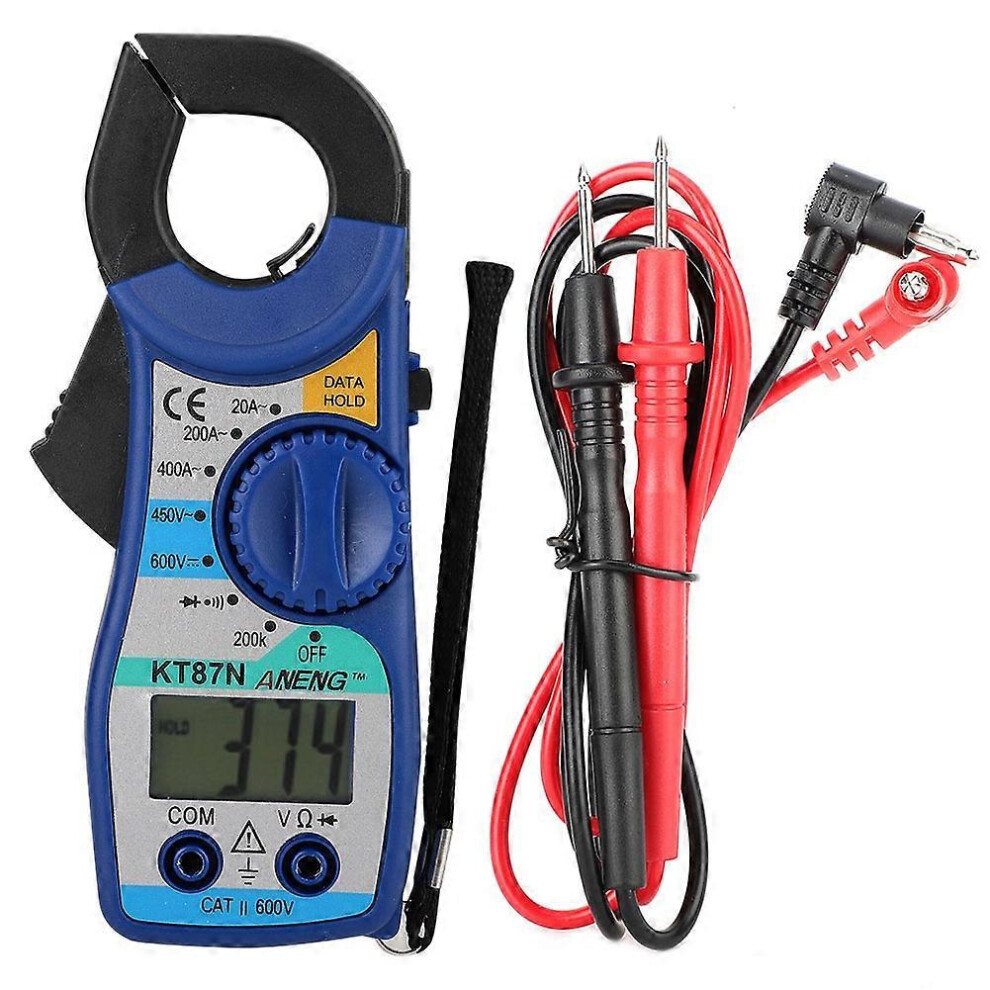(As Show, One Size) Kt87n 600V/450V Dc/Ac Digital Clamp Meter 20-400A Ammeter Digital Multimeter With Lcd Display 6909775615478