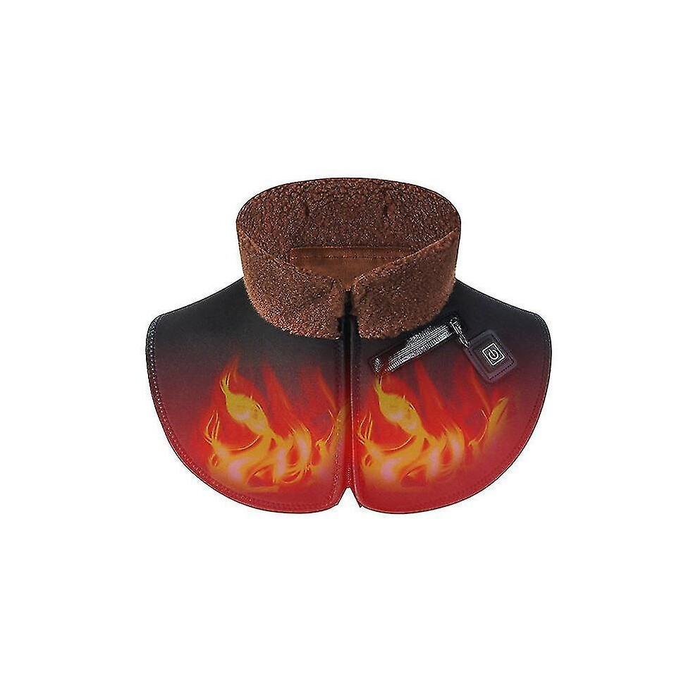 (As show, One size) USB heated neck wrap for neck pain relief