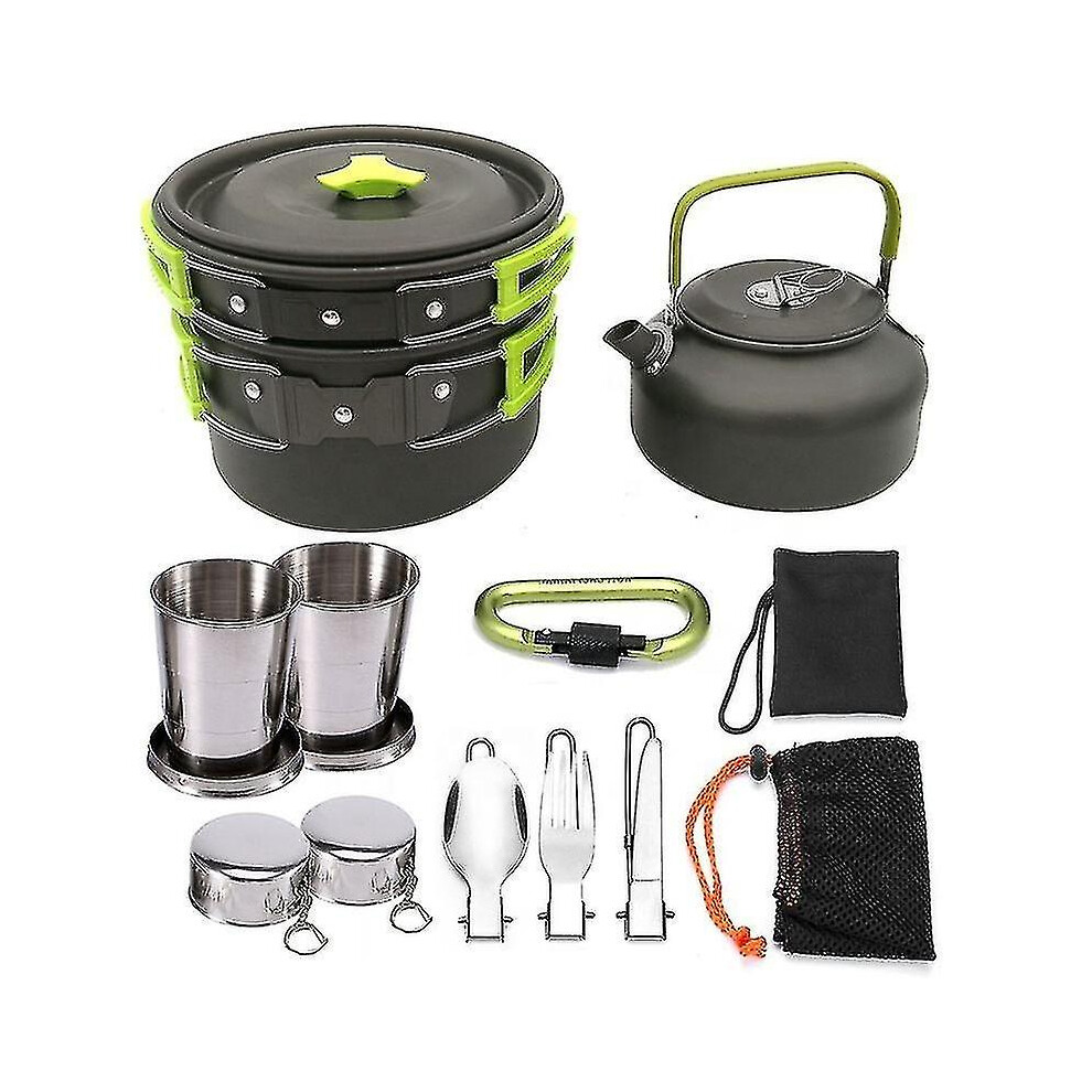 (As Show, One Size) Hiking Camping Cookware Outdoor Picnic Cutlery 6909775795347