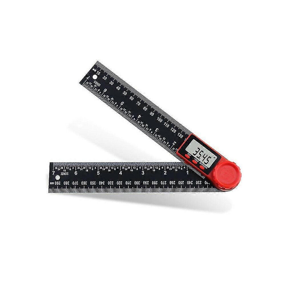 (As Show, One Size) Etopoo 0-200Mm 0-300Mm 360 Lcd Display Carbon Fiber Digital Angle Ruler Inclinometer Electron Goniometer Protractor Angle Finder 6909775943236