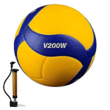 (As show, One size) Volleyball V200w competition professional competition volleyball with pumping tool