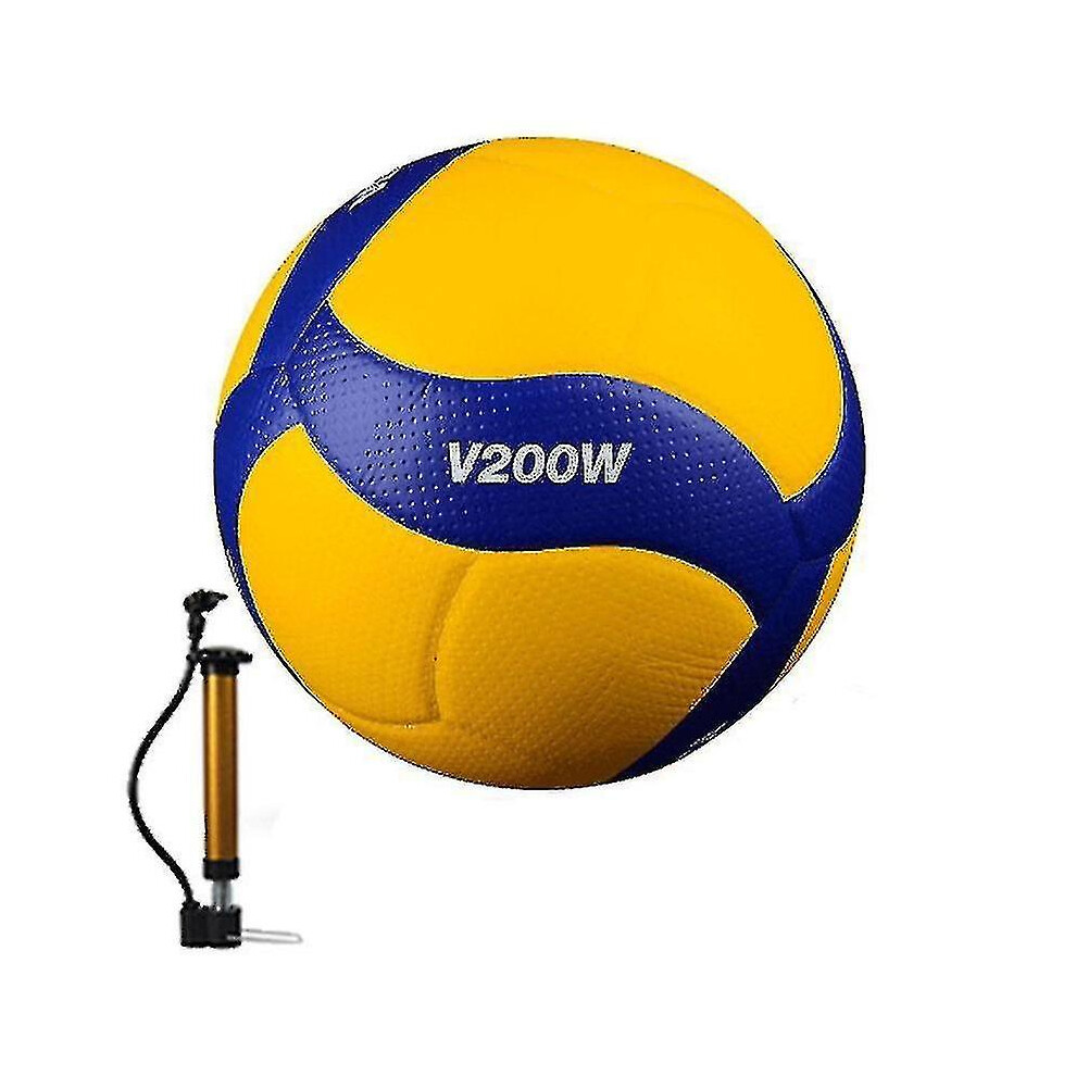 (As show, One size) Volleyball V200w competition professional competition volleyball with pumping tool-image-OPC-PH852NZ-NEW