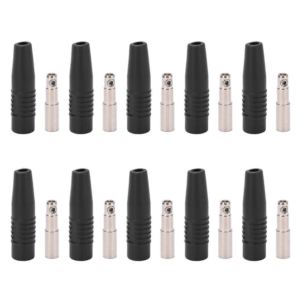 (As Show, One Size) 4Mm Female Banana Plug Pure Copper Nickel Plated Bullet Banana Connectors For Electronic Test Access 6909775544235
