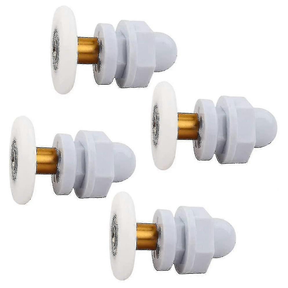 (As Show, One Size) 4 Pieces Shower Door Wheel 25Mm Shower Door Rollers Shower Rollers Shower Door Roller Roller Caster Shower Door Runners Compatible 6909775942284