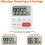 (As show, One size) Kitchen Timer, Kitchen Timer,Digital Stopwatch and Countdown Timer with Custom Mode,3 Volume Levels 3