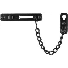 (As show, One size) Door Chain Lock Black, Stainless Steel Door Guard With Spring Anti-theft Press Lock, Matte Black, Hdc100-pb_Gift Of G