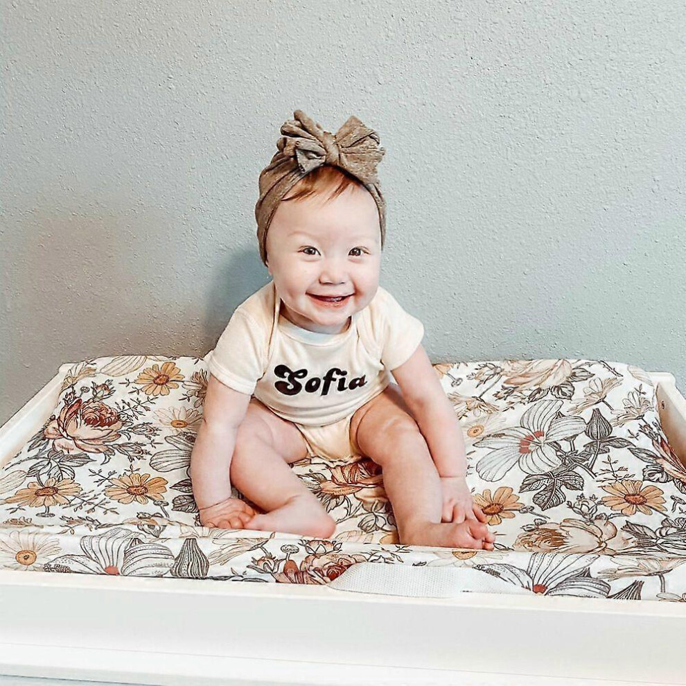 (As show, One size) 32 * 16inch Baby Diaper Changing Pad Cover Changing Table Covers Detachable Washable Changing Table Sheets for Baby Boys Girls