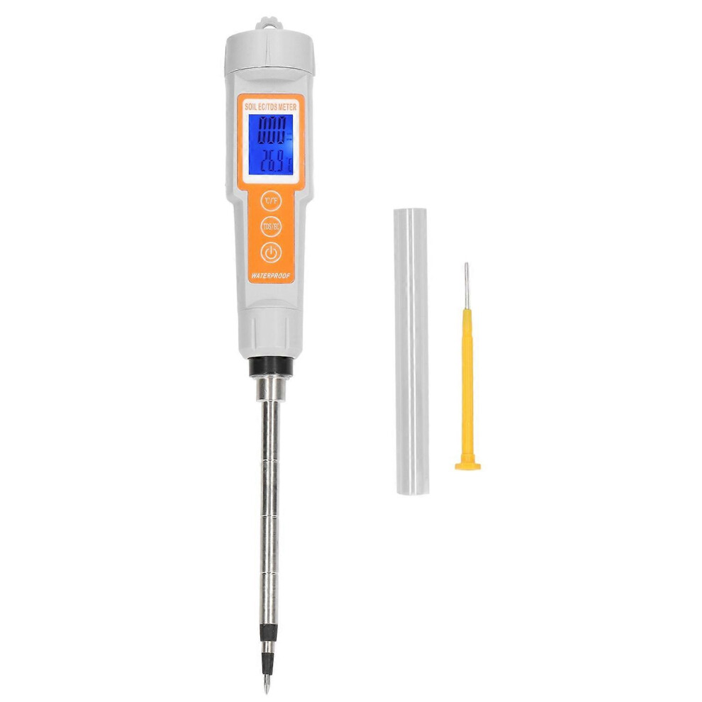 (As Show, One Size) Soil Ec Meter Temperature Tester Tds Sensor Led Display Tool For Horticulture Planting 6909775585993