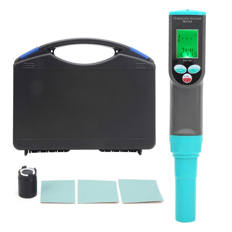 (As Show, One Size) Do-66 Dissolved Oxygen Meter Portable Digital Do Tester Analyzer For Aquaculture Aquarium 6909775612828