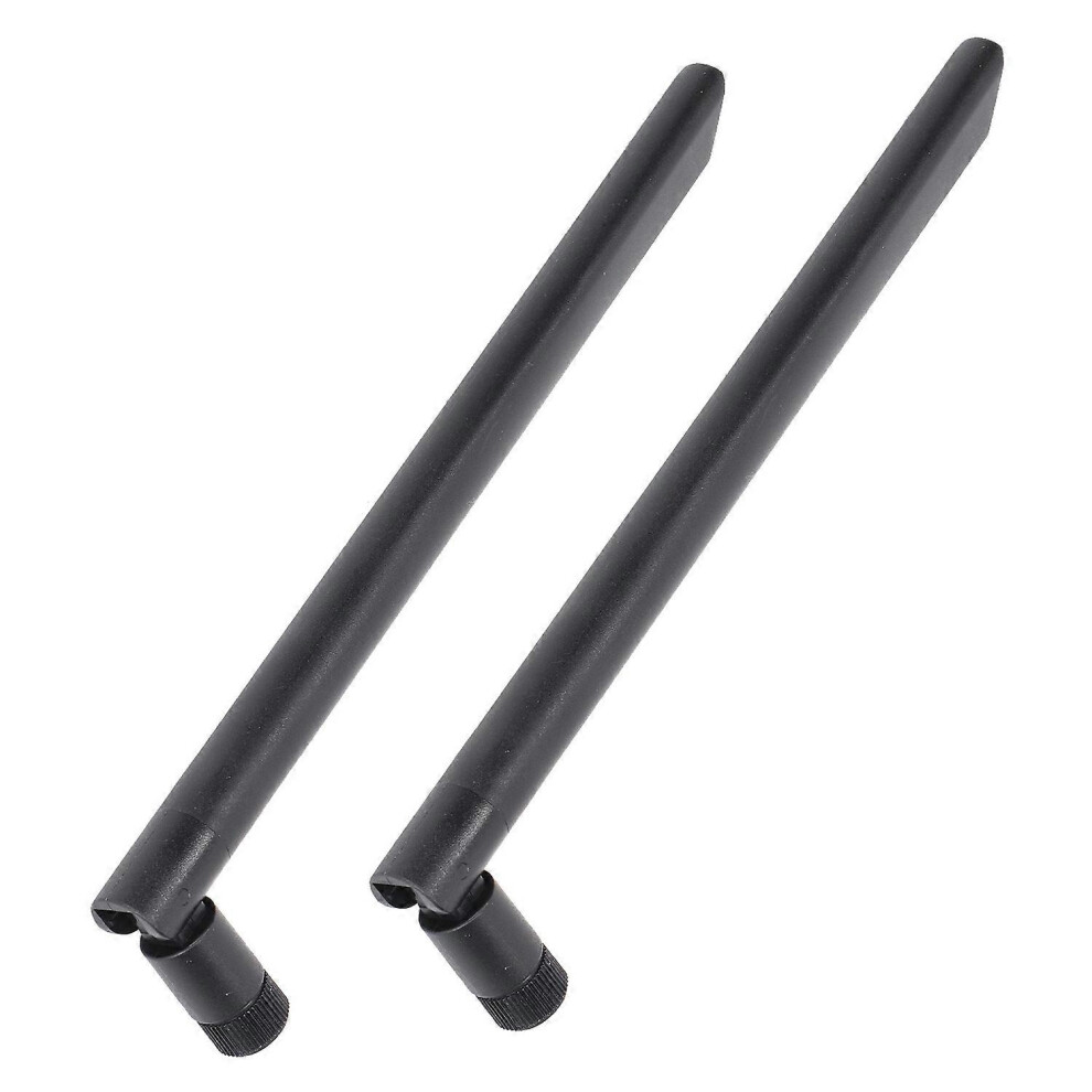 (As Show, One Size) 2Pcs 5.8G 2.4G Dual Band Wifi Antenna 10Dbi Gain Omni Directional Antenna Sma Male Interface 6909775628591