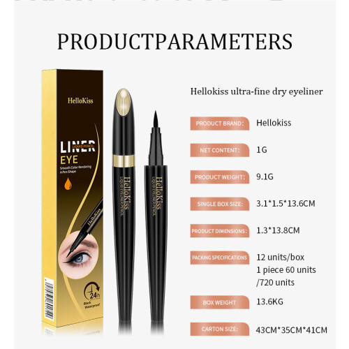 Liquid Eyeliner Waterproof long lasting Eye Liner Pencil Black 1