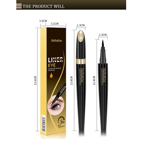 Liquid Eyeliner Waterproof long lasting Eye Liner Pencil Black 2