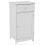(White) Bathroom Cabinet 1 Door 1 Drawer Storage Unit FSC 6