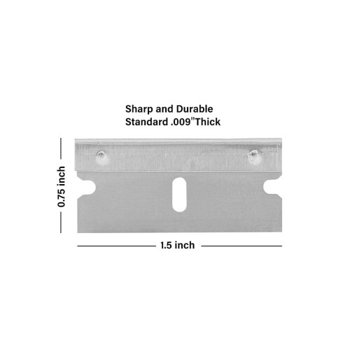 100 Pack Steel Razor Blade Single Edge Heavy Duty Scraper Cutter Blade 2