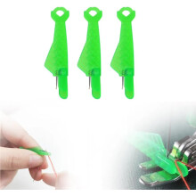 (Green-3PC) Fish Mouth Sewing Machine Needle Threader Automatic Needle Threader for Hand Sewing,Needle Threader Tool,,Sewing Thread Threading Device Machine