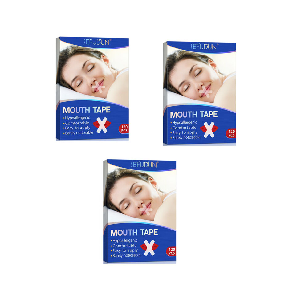 (360PCS/3BOX) Mouths Tape Anti-Snoring Seal Tape For Snoring And Nasal Breathingï¼Less Mouth Breathing,Stop Snoring Aids for Men and Women, Long Last