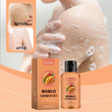 (buy 1 get 1 free) OceAura Refreshing Mango Body Wash - Hydrating, Cleansing Brightening Oil-Control Formula, Nourishing & Revitalizing Shower Gel