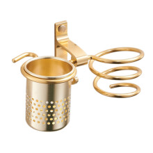 (gold) Hair dryer holder silver/gold Space aluminum Bathroom accessory Hair dryer Shelf Wall-mounted