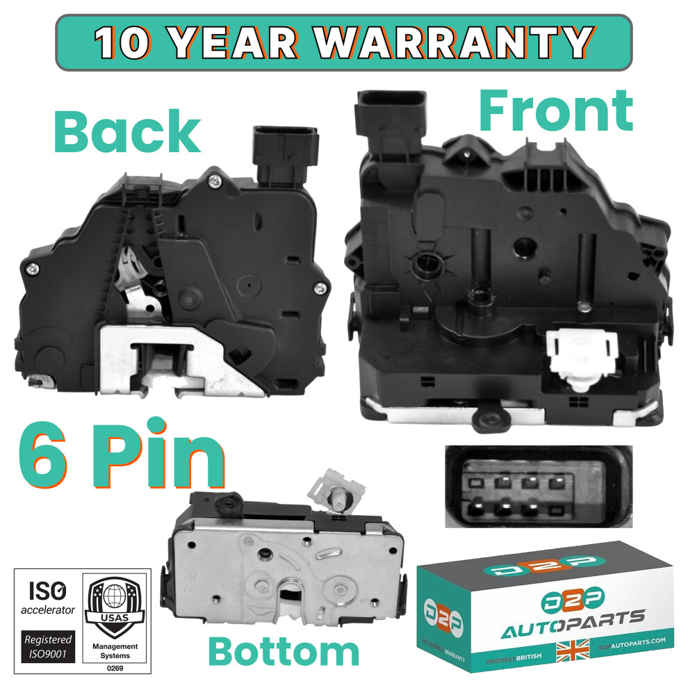 Front Right Door Lock Actuator For Opel Corsa 1.4 E D13431836 5060520803982