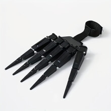 (Right Hand) Poseable 3D Finger Joints Movable Finger Extension Gear Finger Grabber Glove Cosplay Skeleton Hand Bone Claw Suitable