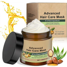 (2pcs) Moisturizing Hair Mask, Deep Hydration Hair Mask for Curly and Straight Hair, Intensely Repairs Frizz, Dry Split Ends Hair