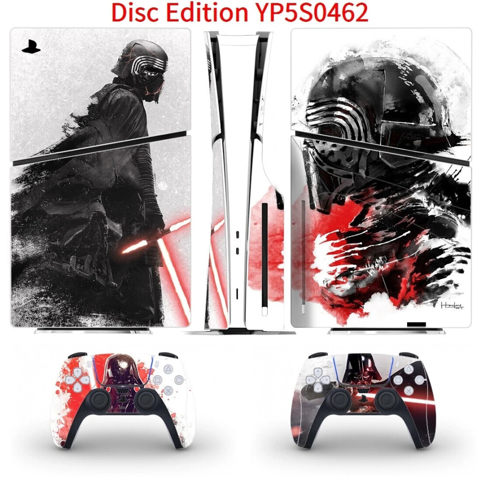 (YP5S0462) For SONY PS5 Slim Disc Edition Star Wars Console Controller Vinyl Skin Sticker-image-OPC-PH86QY5-NEW