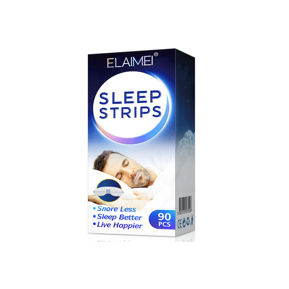 (90PCS/1BOX) Strip Mouth Tape Advanced Gentle for Better Nose Improved Breathing Reliefs,Less Snoring Improve Sleeping