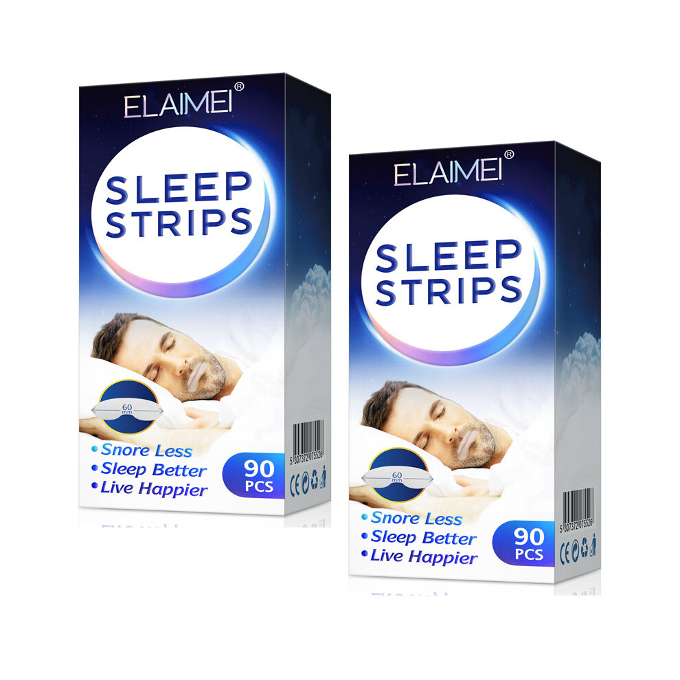 (180PCS/2BOX) Strip Mouth Tape Advanced Gentle for Better Nose Improved Breathing Reliefs,Less Snoring Improve Sleeping
