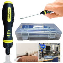 8Pcs Screwdriver Set Ratchet Phillips Slotted Torx Bit CR-V Tools Case
