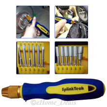 13Pcs Screwdrivers Multi Function Phillips Slotted Hex Torx Socket Bit