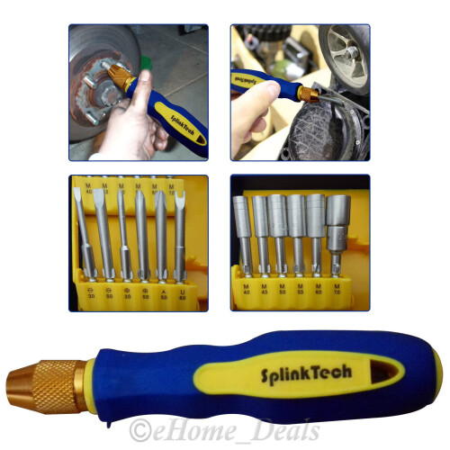 13Pcs Screwdrivers Multi Function Phillips Slotted Hex Torx Socket Bit