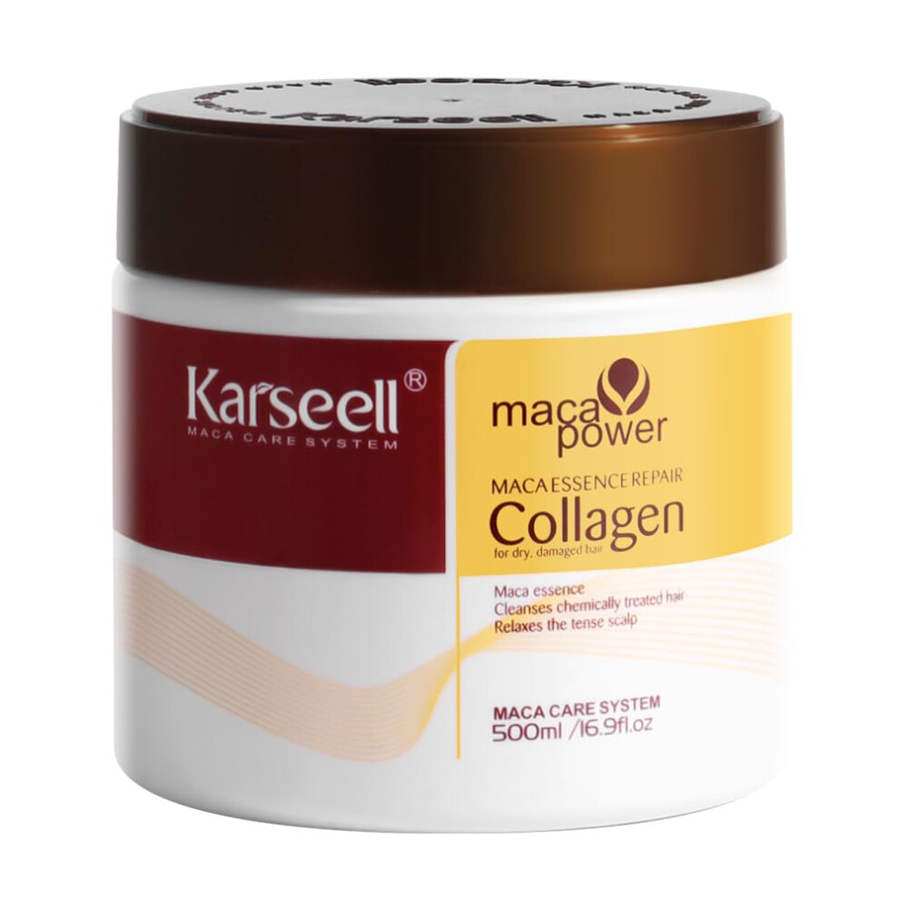 Karseell Collagen Hair Treatment Deep Repair Conditioning Argan Oil Collagen Hair Mask Essence For Dry Damaged Hair All Hair Types 500ml