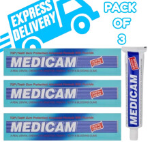 (PACK OF 3) Medicam Dental Cream Toothpaste 70g Teeth Gum Protection Advanced Formula With Fluoride For Sensitive/Painful Teeth & Bleeding Gums