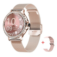 (Rosegold)Rosegold Smart Watch Lady Bluetooth Call 100+ Sports Mode Fitness Adult SmartWatch tee-se-itse-kellot