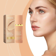 (3Pcs) 4 in 1 Liquid Foundation, Hydrating Medium Full Coverage Concealer with SPF 50+, Longwearing & Waterproof for Gym Sports Dancing