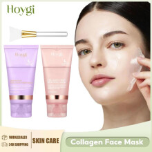 (A) Collagen Overnight Wrapping Mask Fade Fine Lines Firming Deep Hydrating Replenishment Shrink Pores Brightening Korean Skin Care