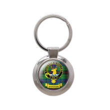 (Davidson) Scottish Clan Crest Enamel Chrome Keyring Key Fob - D-H Tartans