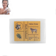 (1pc) Tallow Soap, Tallow Soap, Beef Tallow Bar, Tallow Bar, Moisturising Face And Wash For Dry, Itchy